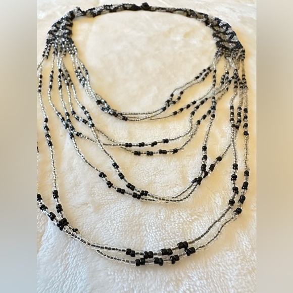 💜Handmade Tribal-Inspired Multilayered Necklace - Picture 3 of 6